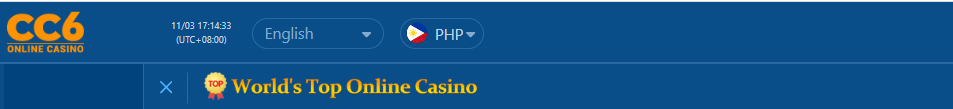 CC6 Online Casino website